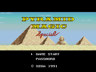 Screenshot Thumbnail / Media File 1 for [SegaNet] Pyramid Magic Special (Japan)